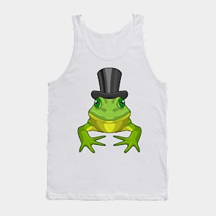 Frog as Gentleman with Top hat Tank Top